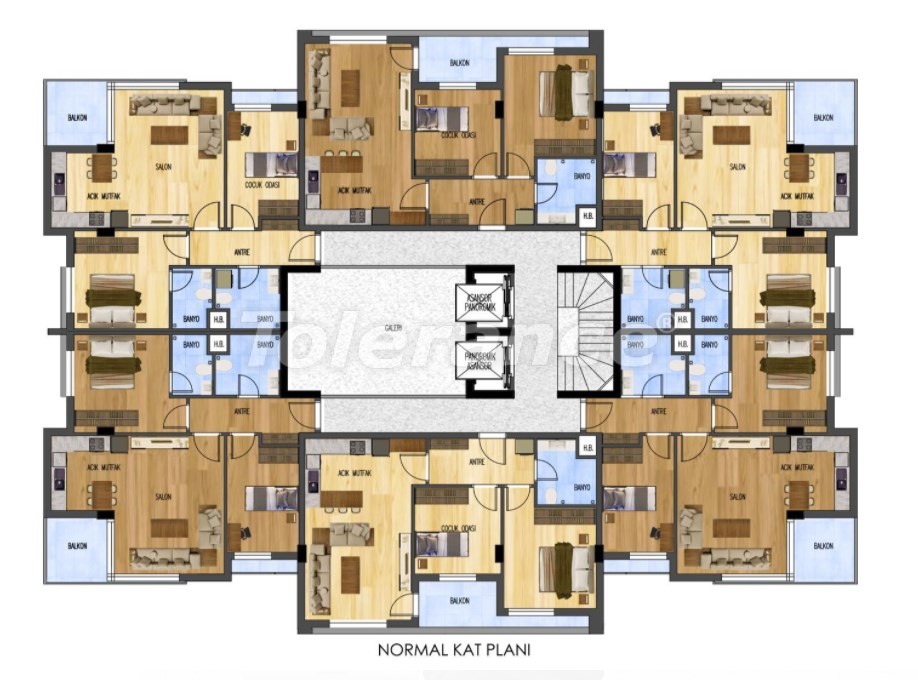Apartment from the developer in Konyaalti, Antalya pool installment - buy realty in Turkey - 29889