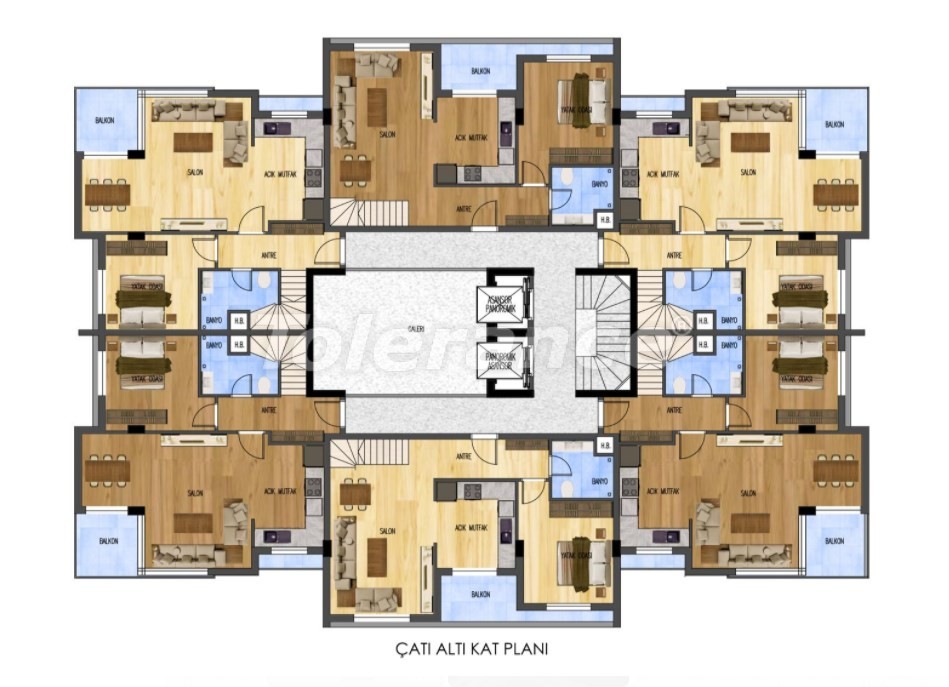 Apartment from the developer in Konyaalti, Antalya pool installment - buy realty in Turkey - 29890