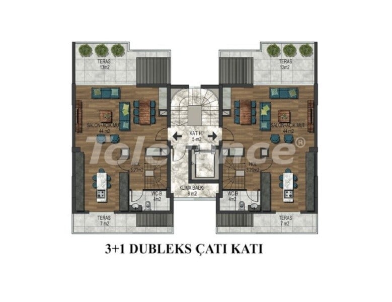 Apartment in Konyaalti, Antalya pool - buy realty in Turkey - 34153