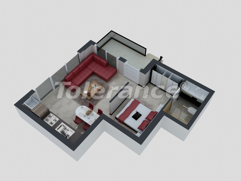 Apartment du développeur еn Konyaaltı, Antalya piscine - acheter un bien immobilier en Turquie - 4090