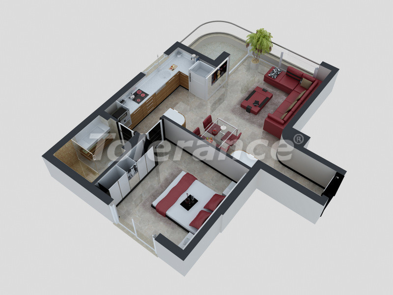 Apartment du développeur еn Konyaaltı, Antalya piscine - acheter un bien immobilier en Turquie - 4091