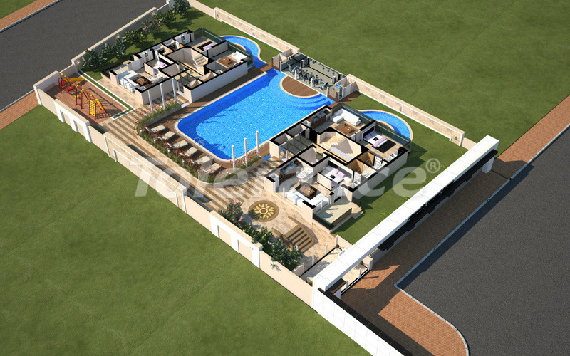 Appartement van de ontwikkelaar in Konyaaltı, Antalya zwembad - onroerend goed kopen in Turkije - 4096