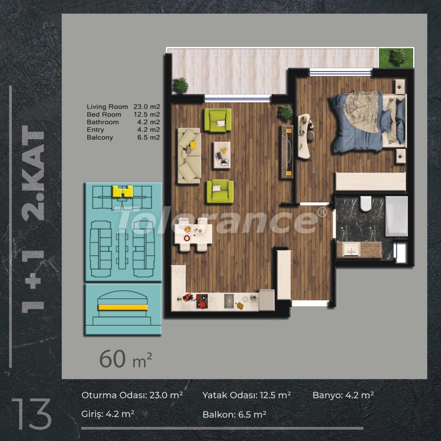 Apartment from the developer in Konyaaltı, Antalya with pool - buy realty in Turkey - 48545