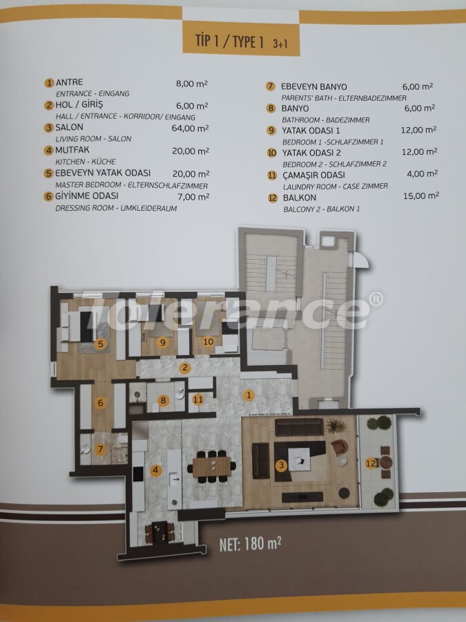 Appartement еn Konyaaltı, Antalya vue sur la mer piscine - acheter un bien immobilier en Turquie - 56596