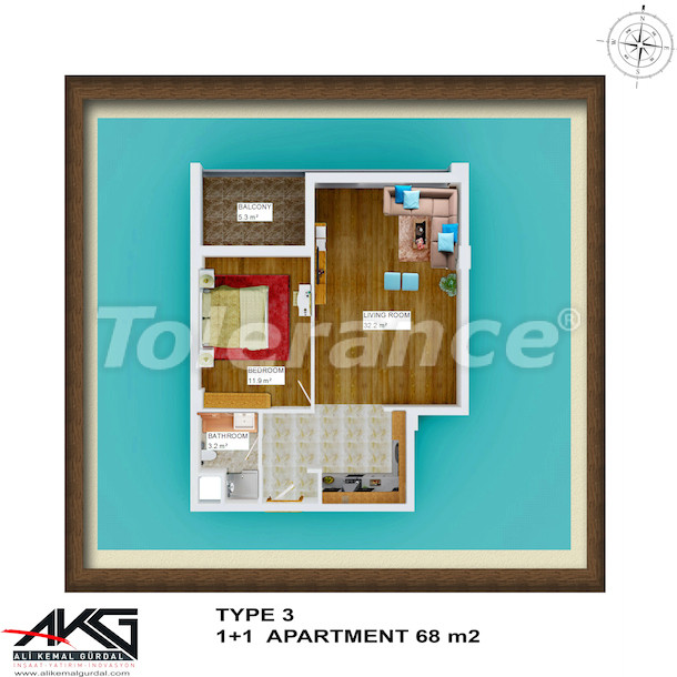 Apartment du développeur еn Konyaaltı, Antalya piscine - acheter un bien immobilier en Turquie - 6754