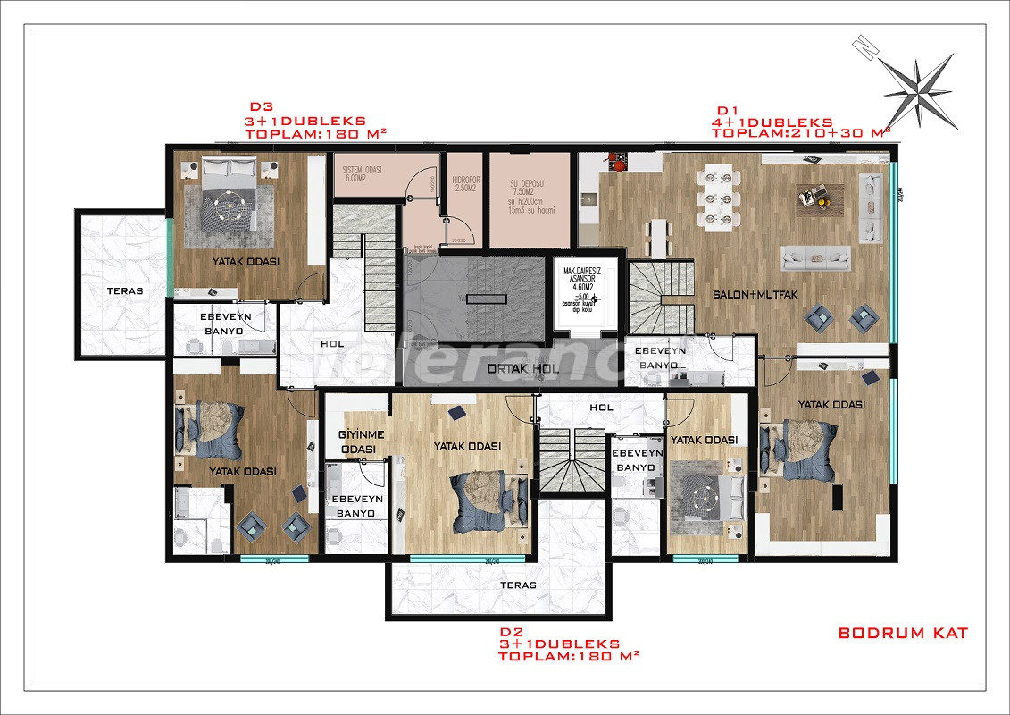 Apartment vom entwickler in Konyaaltı, Antalya pool ratenzahlung - immobilien in der Türkei kaufen - 69632