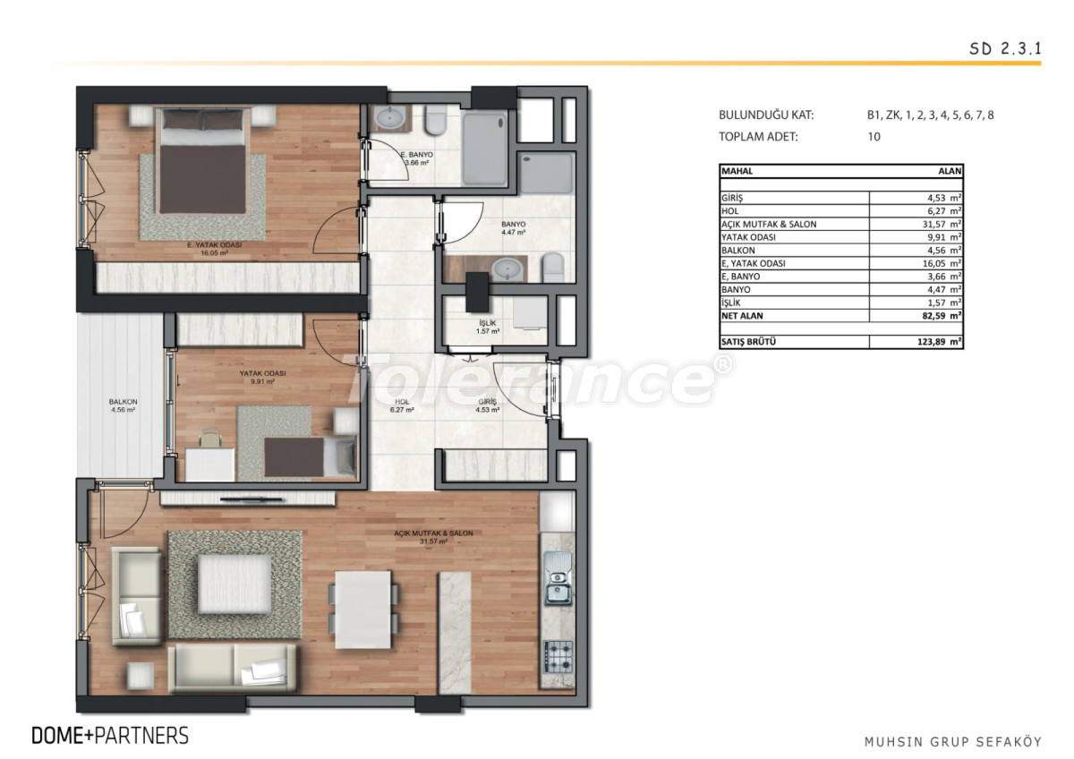 Apartment from the developer in Kucukcekmece, İstanbul with pool with installment - buy realty in Turkey - 103242
