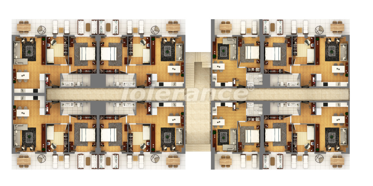 Apartment vom entwickler in Kundu, Antalya pool - immobilien in der Türkei kaufen - 14891