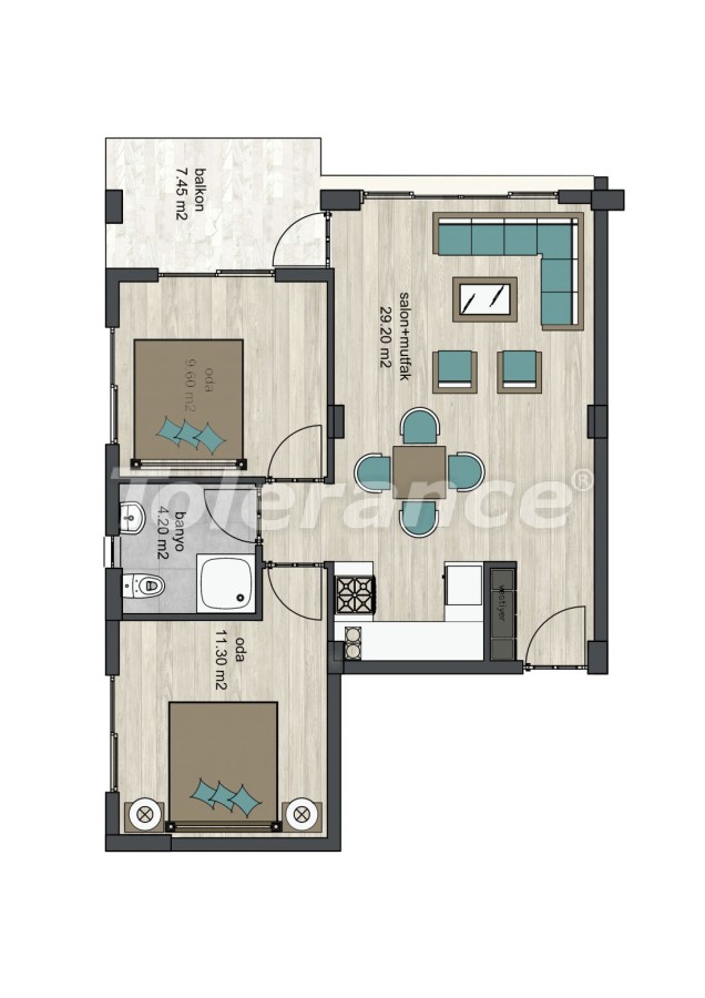Apartment from the developer in Kusadasi pool - buy realty in Turkey - 13314