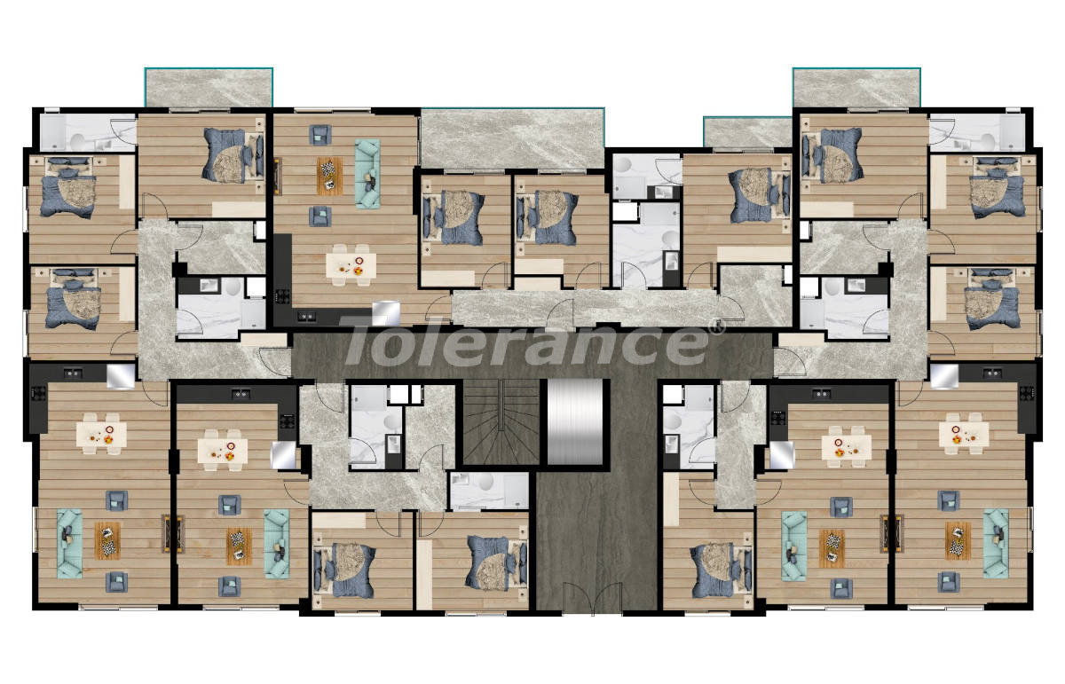 Apartment vom entwickler in Kuşadası meeresblick pool ratenzahlung - immobilien in der Türkei kaufen - 99267