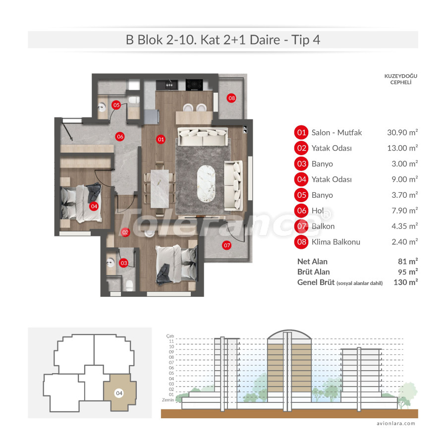 Apartment from the developer in Lara, Antalya with pool with installment - buy realty in Turkey - 135620