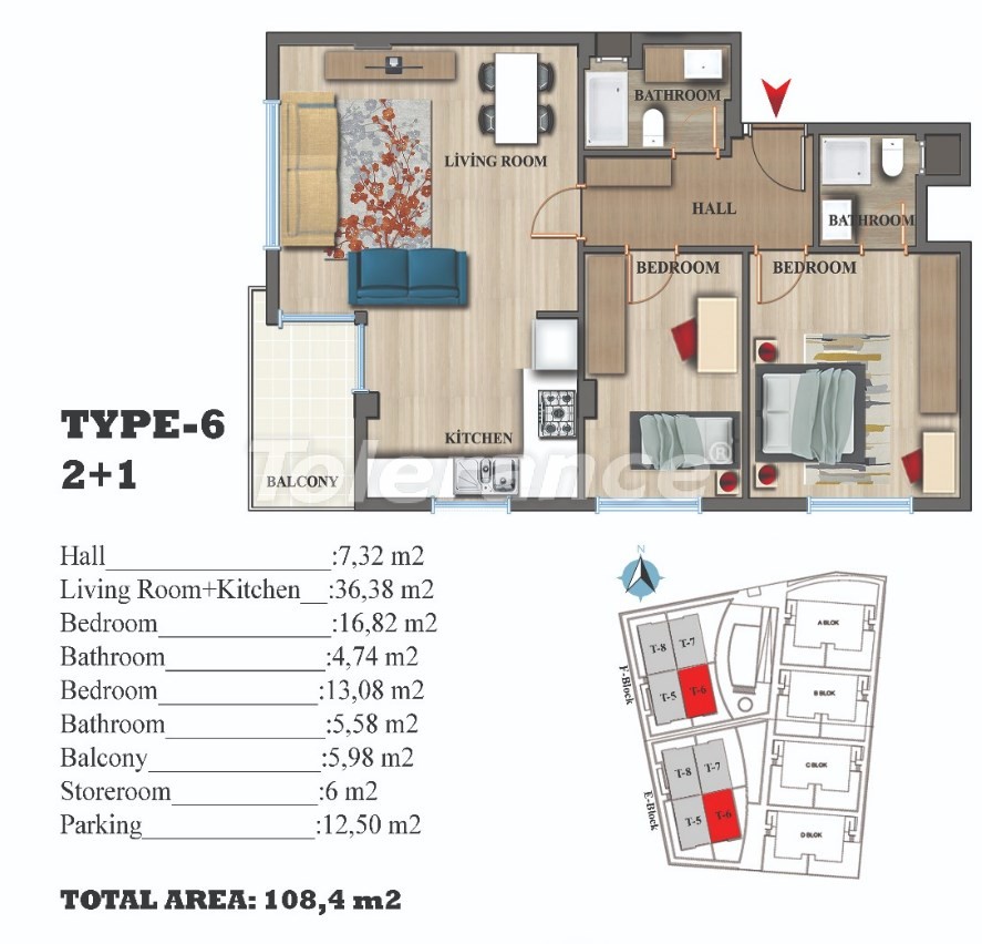 Apartment du développeur еn Lara, Antalya piscine versement - acheter un bien immobilier en Turquie - 22690