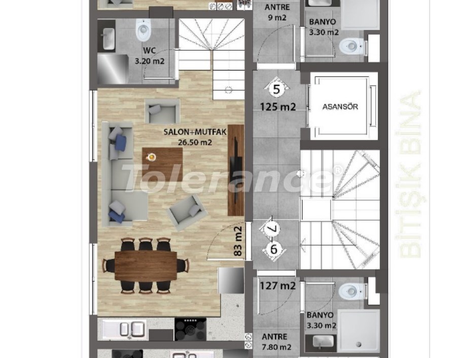 Apartment from the developer in Lara, Antalya - buy realty in Turkey - 31678