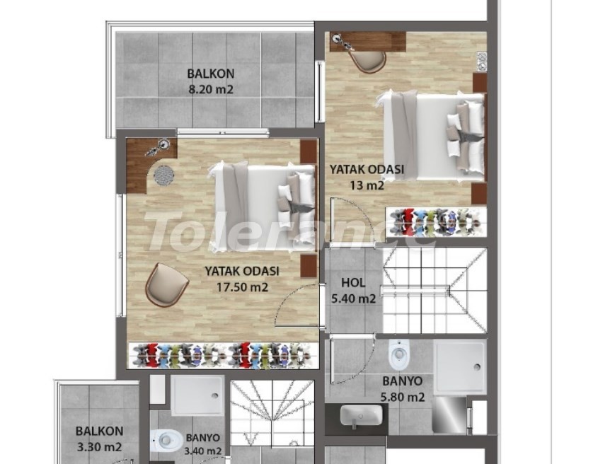 Apartment from the developer in Lara, Antalya - buy realty in Turkey - 31679