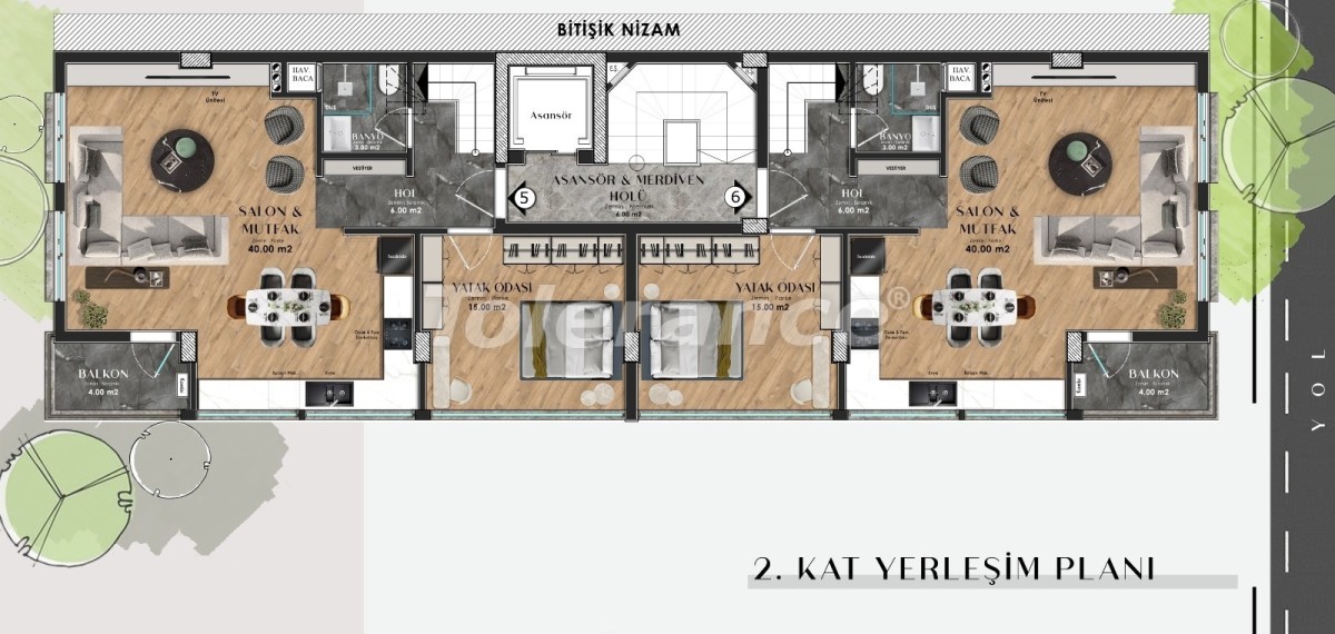 Apartment from the developer in Lara, Antalya - buy realty in Turkey - 51036