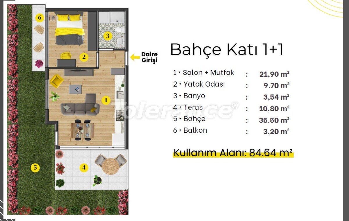 آپارتمان از سازنده که در لارا, آنتالیا استخر - خرید ملک در ترکیه - 59632