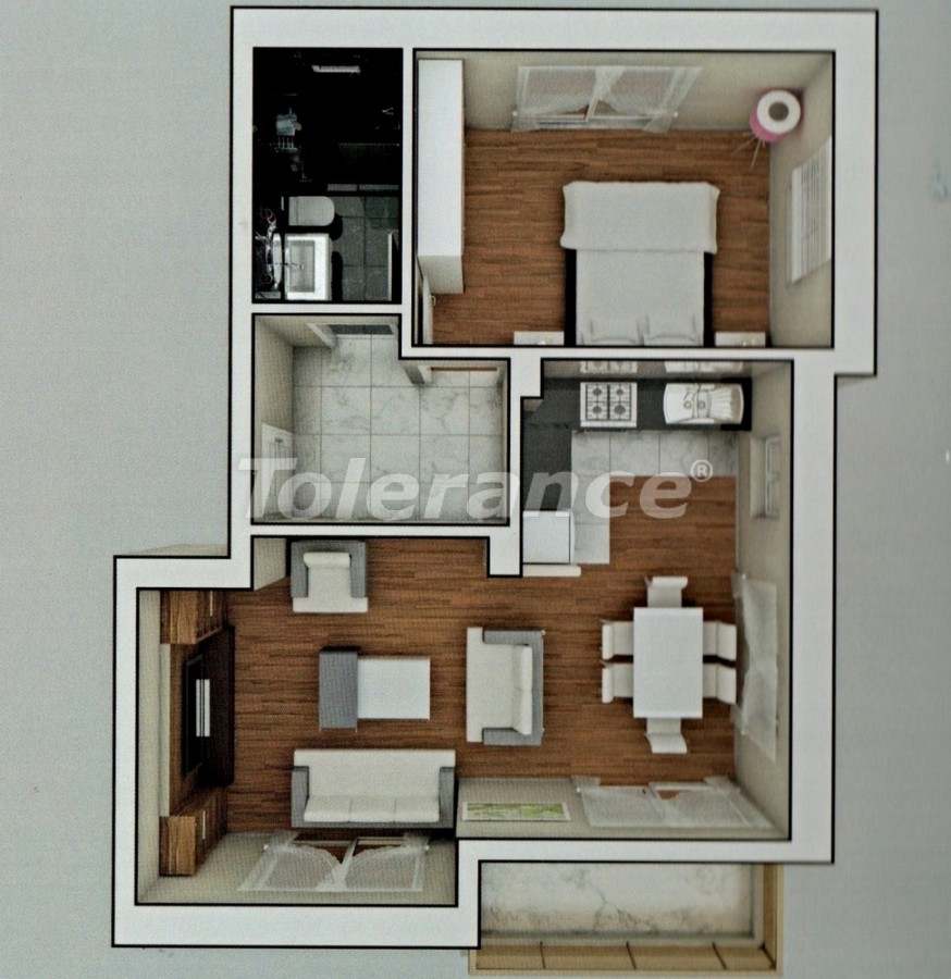 آپارتمان از سازنده که در لارا, آنتالیا استخر - خرید ملک در ترکیه - 8157