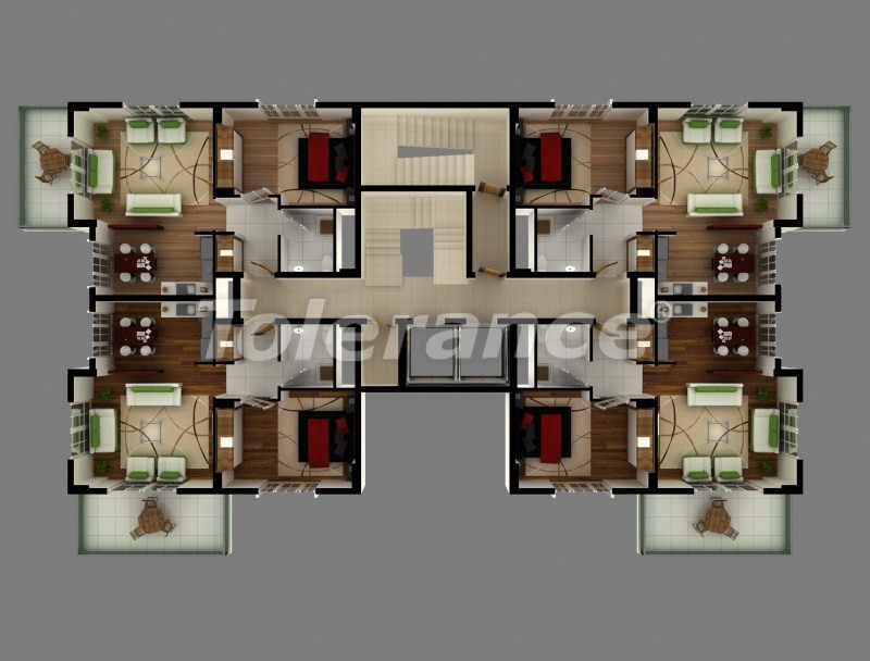 Apartment vom entwickler in Mahmutlar, Alanya pool - immobilien in der Türkei kaufen - 2781