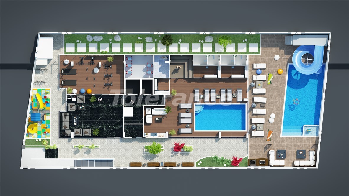 Apartment from the developer in Mahmutlar, Alanya with pool with installment - buy realty in Turkey - 28086