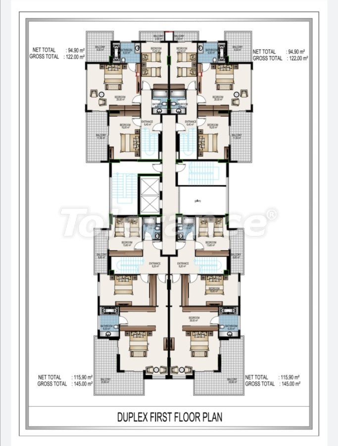 Apartment from the developer in Mahmutlar, Alanya sea view pool installment - buy realty in Turkey - 28192