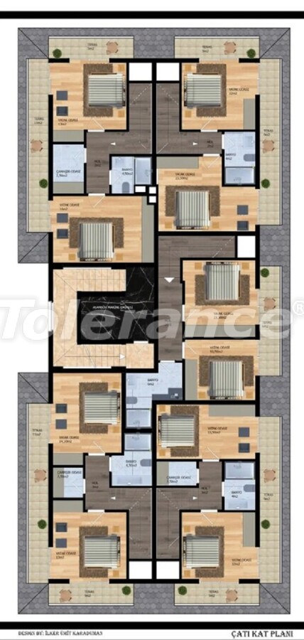 آپارتمان از سازنده که در ماحموتلار, آلانیا استخر اقساط - خرید ملک در ترکیه - 60676