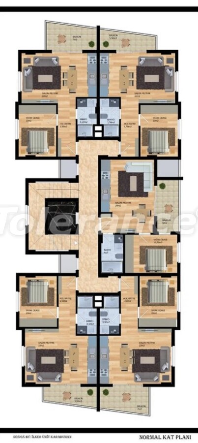 Apartment vom entwickler in Mahmutlar, Alanya pool ratenzahlung - immobilien in der Türkei kaufen - 60677