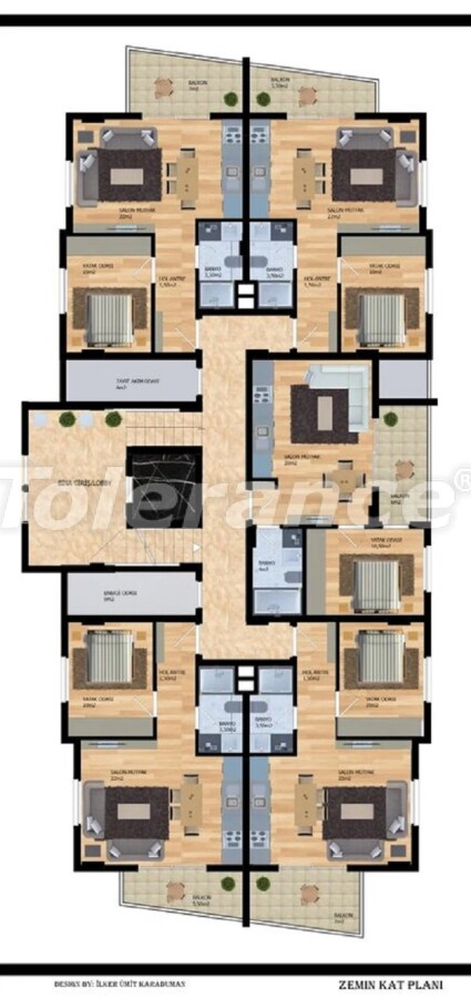 Apartment vom entwickler in Mahmutlar, Alanya pool ratenzahlung - immobilien in der Türkei kaufen - 60679