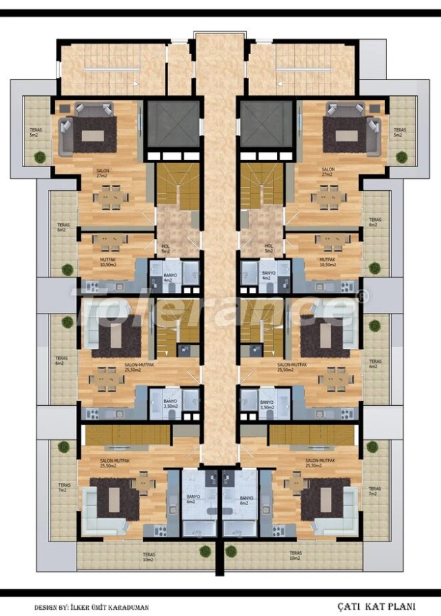 Apartment vom entwickler in Mahmutlar, Alanya meeresblick pool ratenzahlung - immobilien in der Türkei kaufen - 60710