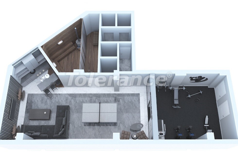 Apartment from the developer in Mahmutlar, Alanya with pool - buy realty in Turkey - 60755