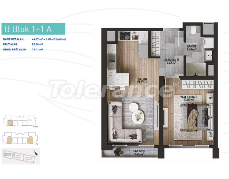 آپارتمان از سازنده که در مال تپه, استانبول منظره دریا استخر اقساط - خرید ملک در ترکیه - 65711