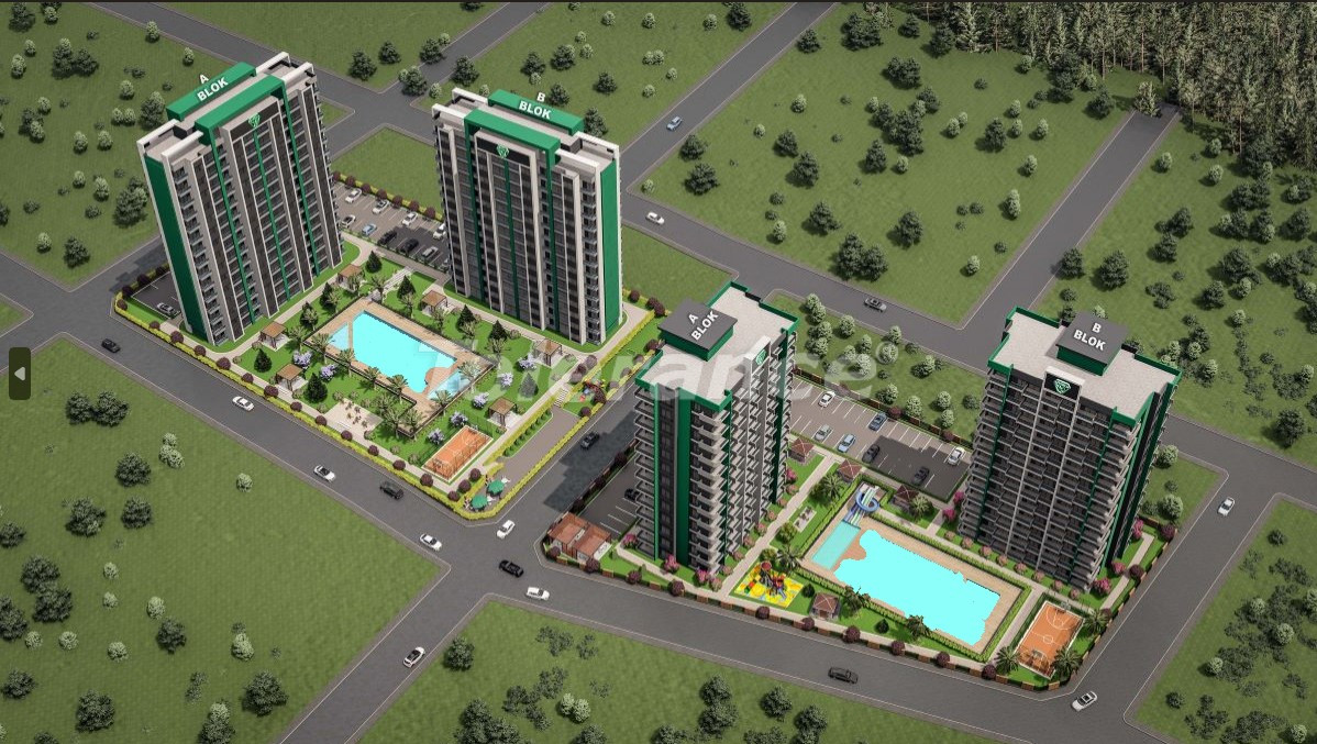 Apartment from the developer in Mezitli, Mersin with pool - buy realty in Turkey - 65882