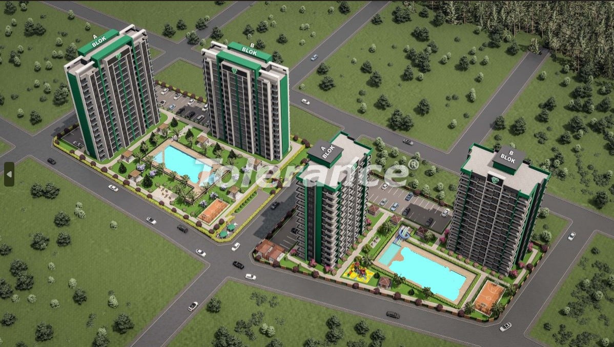 Apartment from the developer in Mezitli, Mersin with pool with installment - buy realty in Turkey - 65883