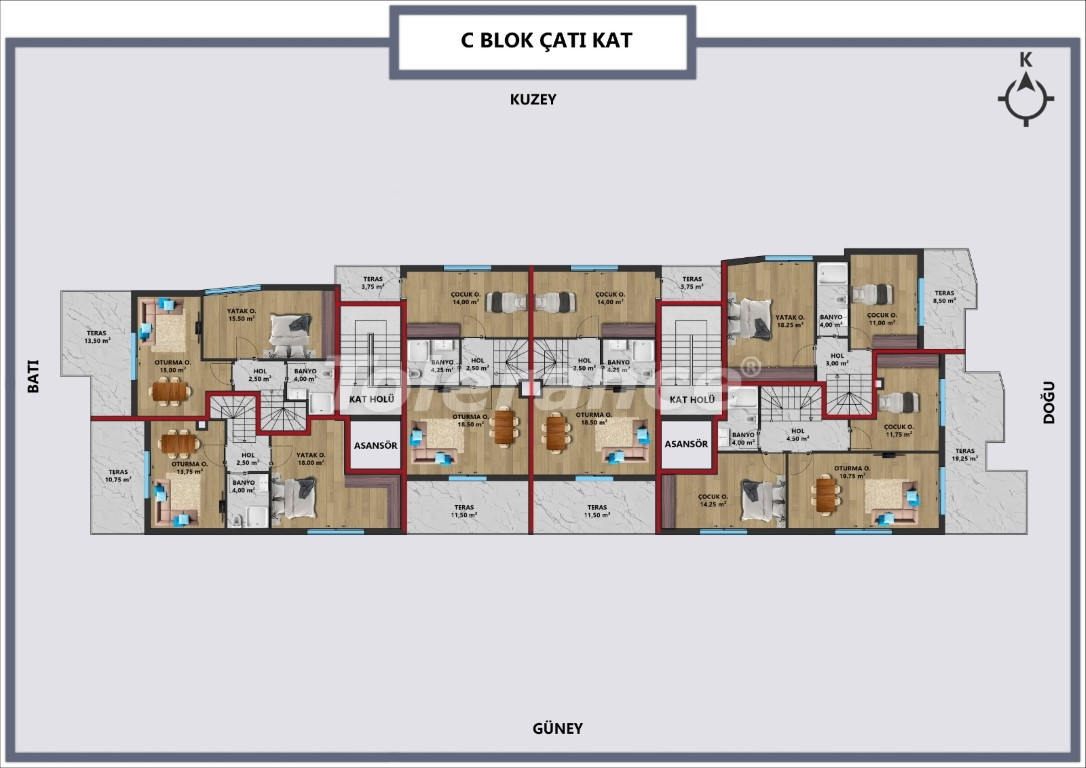 Apartment vom entwickler in Muratpaşa, Antalya ratenzahlung - immobilien in der Türkei kaufen - 102109