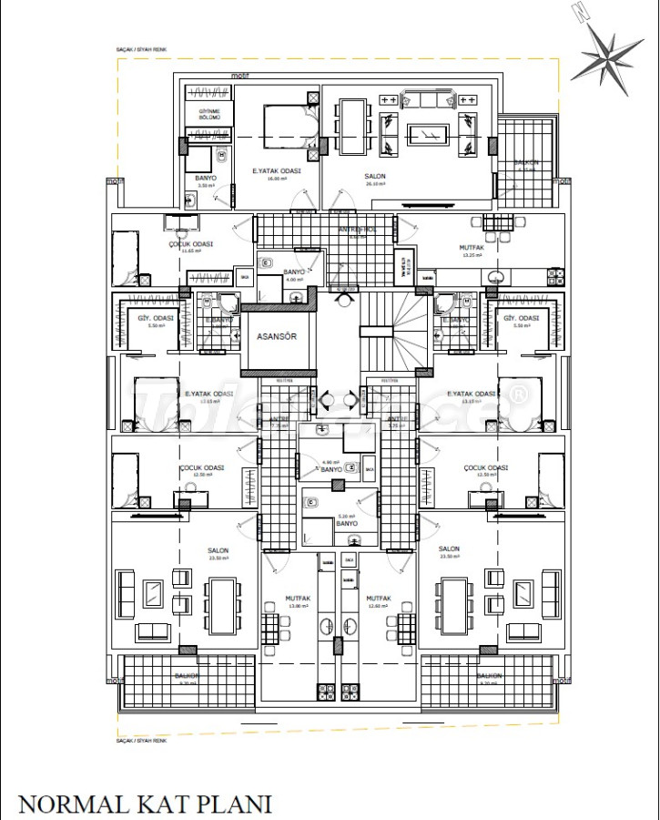 Apartment vom entwickler in Muratpaşa, Antalya ratenzahlung - immobilien in der Türkei kaufen - 106236