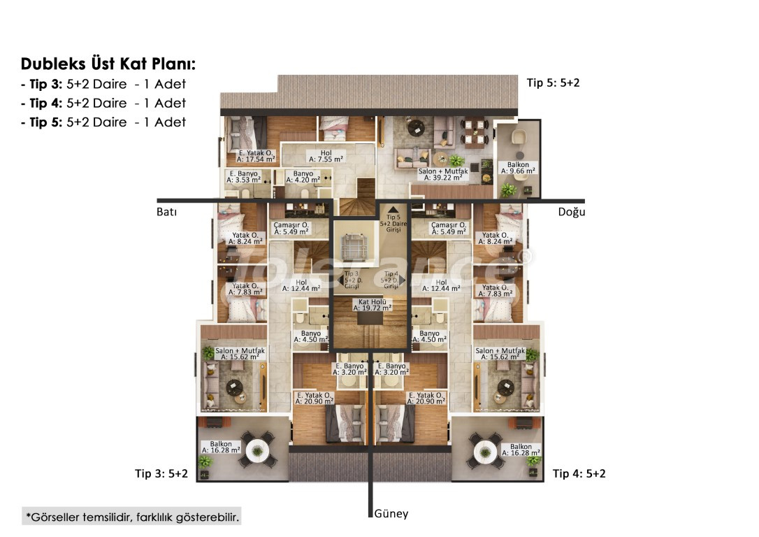 Appartement van de ontwikkelaar in Muratpaşa, Antalya afbetaling - onroerend goed kopen in Turkije - 107467