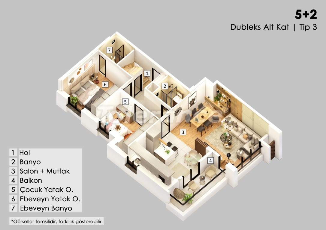 Appartement du développeur еn Muratpaşa, Antalya versement - acheter un bien immobilier en Turquie - 107473