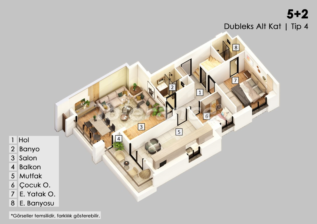 Appartement van de ontwikkelaar in Muratpaşa, Antalya afbetaling - onroerend goed kopen in Turkije - 107475