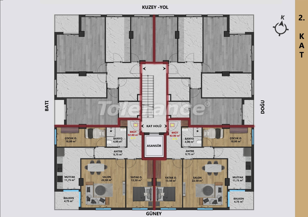 Appartement van de ontwikkelaar in Muratpaşa, Antalya afbetaling - onroerend goed kopen in Turkije - 109326