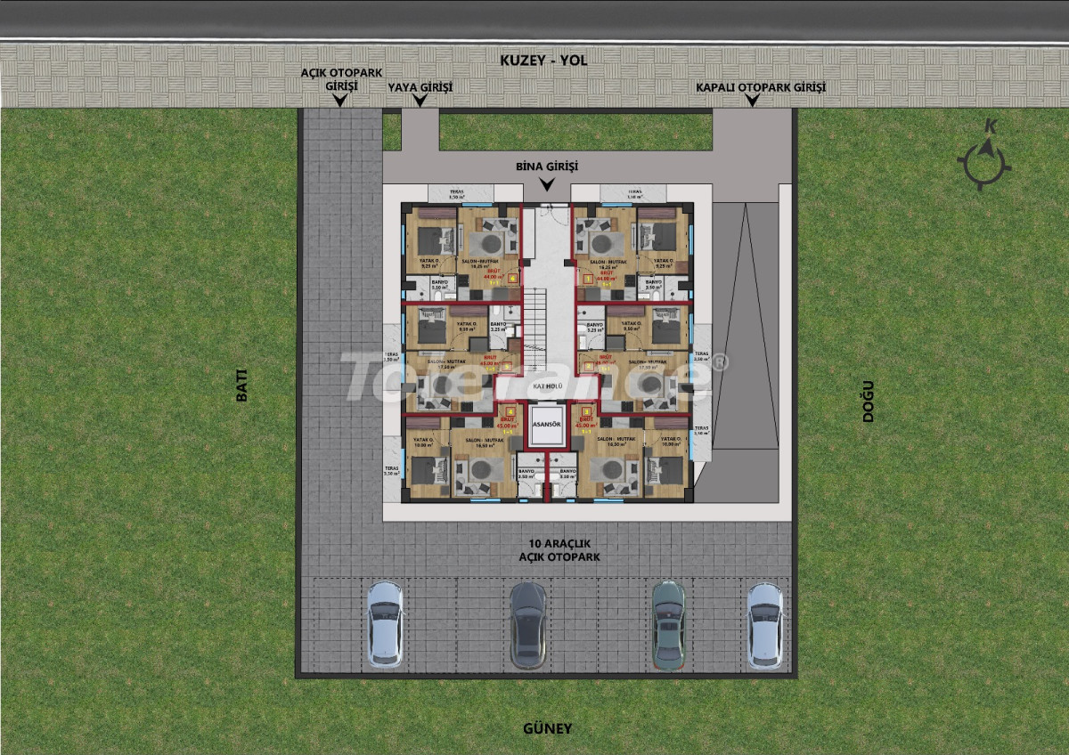 Apartment vom entwickler in Muratpaşa, Antalya ratenzahlung - immobilien in der Türkei kaufen - 109328