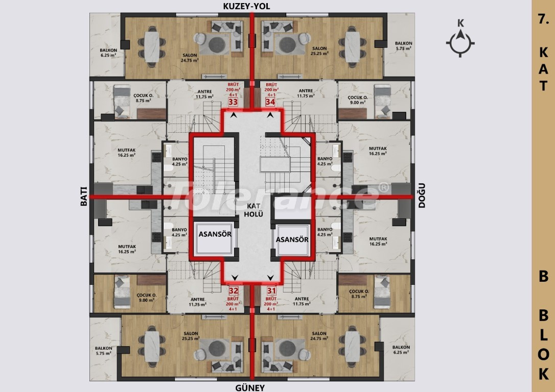 Apartment vom entwickler in Muratpaşa, Antalya ratenzahlung - immobilien in der Türkei kaufen - 110082