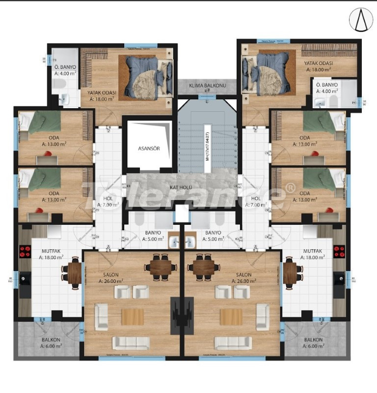 Apartment vom entwickler in Muratpaşa, Antalya pool ratenzahlung - immobilien in der Türkei kaufen - 110195