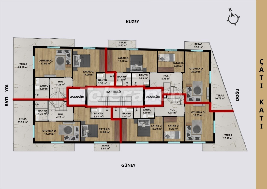 Apartment vom entwickler in Muratpaşa, Antalya ratenzahlung - immobilien in der Türkei kaufen - 114133