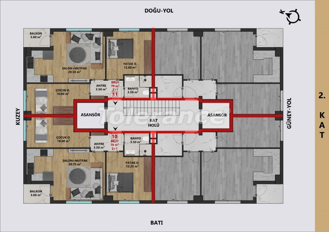 Apartment vom entwickler in Muratpaşa, Antalya ratenzahlung - immobilien in der Türkei kaufen - 116077