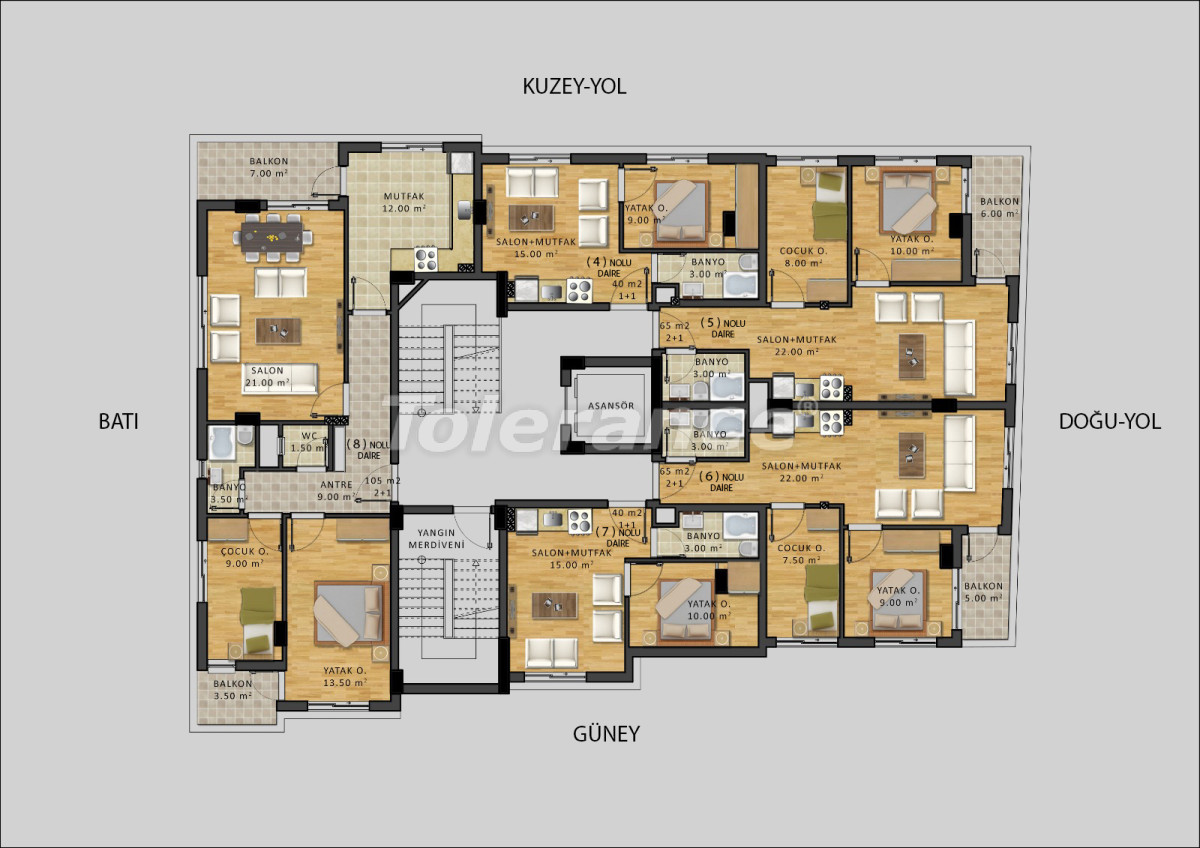 Apartment vom entwickler in Muratpaşa, Antalya - immobilien in der Türkei kaufen - 12377