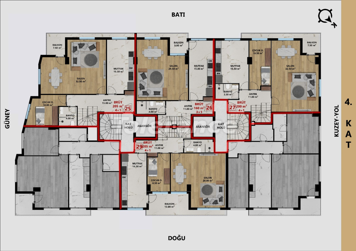 Apartment vom entwickler in Muratpaşa, Antalya ratenzahlung - immobilien in der Türkei kaufen - 127744