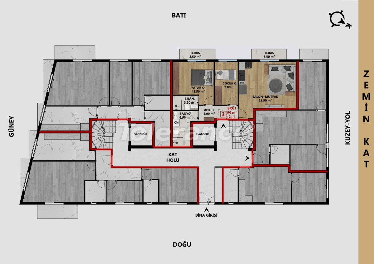 Apartment vom entwickler in Muratpaşa, Antalya ratenzahlung - immobilien in der Türkei kaufen - 127751