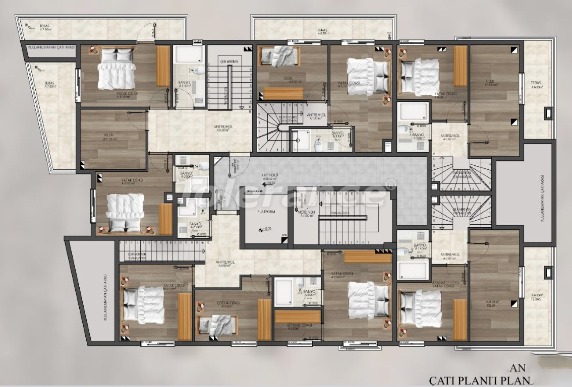 Apartment vom entwickler in Muratpaşa, Antalya ratenzahlung - immobilien in der Türkei kaufen - 132249