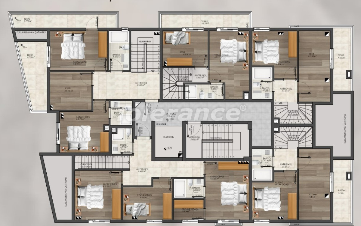 Apartment vom entwickler in Muratpaşa, Antalya ratenzahlung - immobilien in der Türkei kaufen - 132253