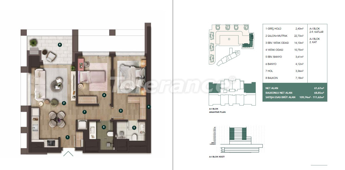 Appartement van de ontwikkelaar in Muratpaşa, Antalya zwembad afbetaling - onroerend goed kopen in Turkije - 133838