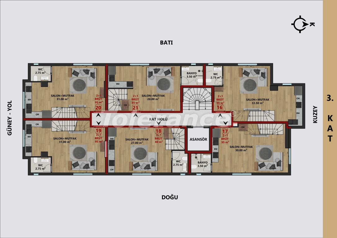 Appartement du développeur еn Muratpaşa, Antalya versement - acheter un bien immobilier en Turquie - 138008